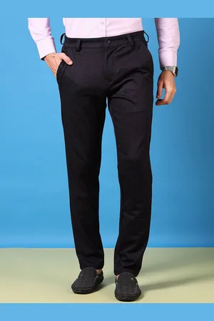 V-Mart Men Solid Regular Fit Mid-Rise Plain Formal Trousers