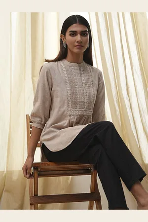 Biba Embroidered Thread Work Pure Cotton Thread Work Kurti