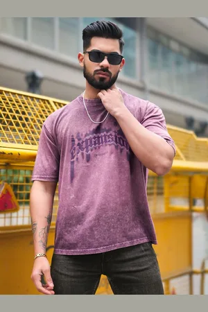 Maniac Men Ombre Effect Puff Print Cotton T-shirt