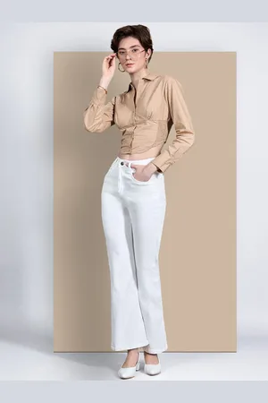 Chemistry Women Bootcut High-Rise Light Fade Stretchable Jeans
