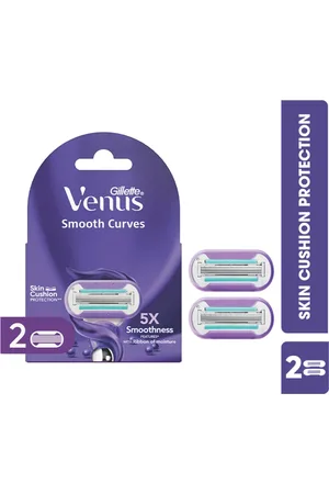 Gillette Women 2 Pcs Swirl Hair Removal Cartridges - Purple
