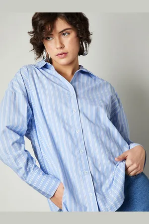Max Collection Women Opaque Striped Casual Shirt