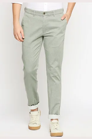 Basics Men Tapered Fit Cotton Trousers