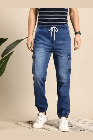 Mast & Harbour Men Jogger Fit Light Fade Stretchable Jeans