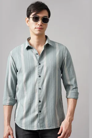 PAUL STREET Men Standard Slim Fit Opaque Striped Casual Shirt
