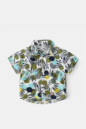 LULU & SKY Boys Opaque Printed Casual Shirt