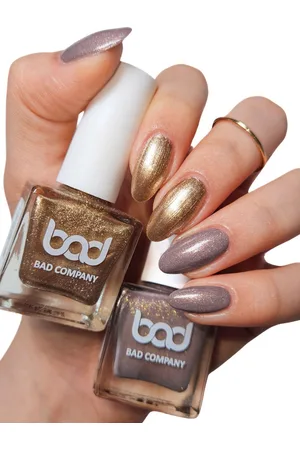 Bad Company Set Of 2 No Toxin Nail Lacquer Glitter Nail Polish- 5 ml Each- Shade- 47- 48