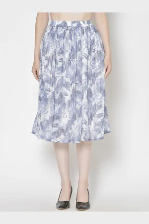 Moda Rapido Printed A-Line Midi Skirt