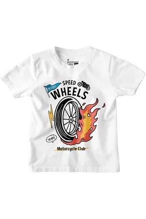 BonOrganik Boys Graphic Printed Round Neck Cotton T-shirt