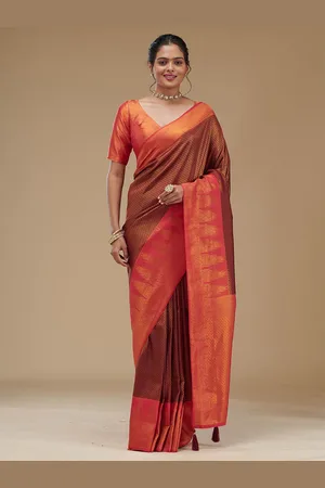 Koskii Ethnic Motifs Zari Art Silk Saree