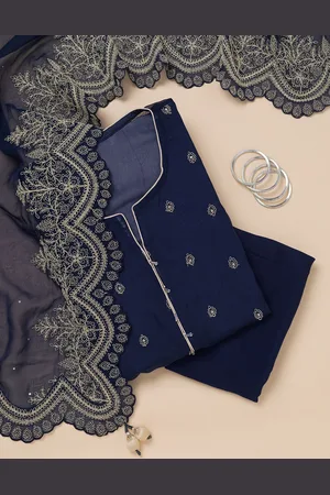Koskii Ethnic Motifs Embroidered Unstitched Dress Material