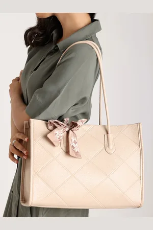 Lino Perros Textured Structured Shoulder Bag With Pouch