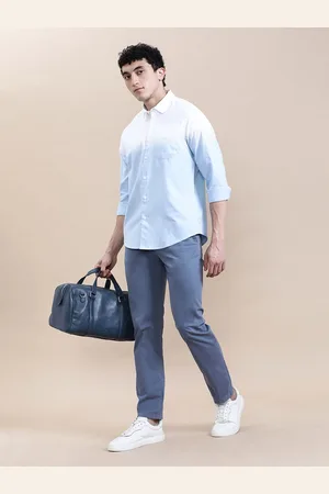 Crocodile Men Opaque Striped Casual Shirt