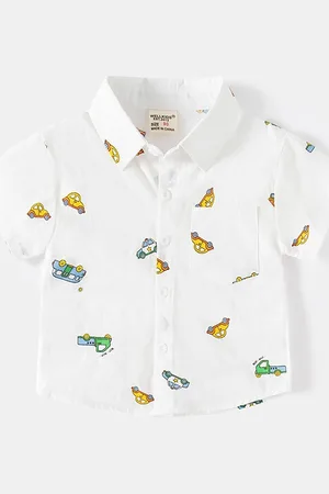 LULU & SKY Boys Opaque Printed Casual Shirt
