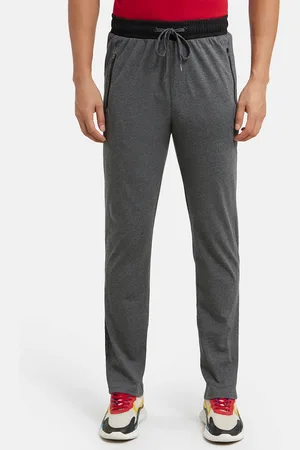 Jockey Combed Cotton Rich Slim Fit Trackpant with Side Zipper Pockets-9510