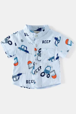 LULU & SKY Boys Opaque Printed Casual Shirt