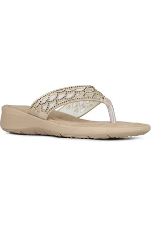 Inc 5 Women Embellished Open Toe Flats