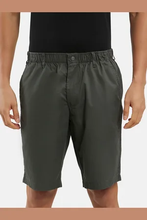 Jockey Combed Mercerised Cotton Woven Straight Fit Shorts with Side Pockets-1203