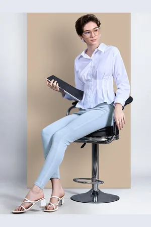 Chemistry Women Skinny Fit High-Rise Heavy Fade Stretchable Jeans