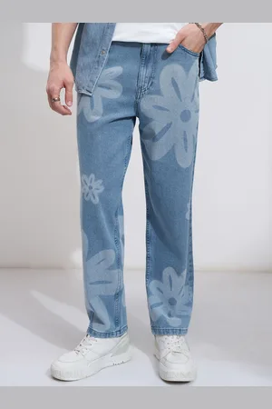 Highlander Men Straight Fit High-Rise Stretchable Jeans