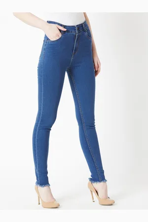 Miss Chase Women Blue Skinny Fit High-Rise Clean Look Jeans