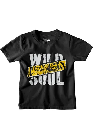 BonOrganik Boys Typography Printed Round Neck Cotton T-shirt