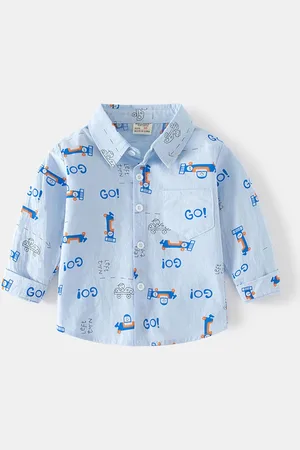 LULU & SKY Boys Opaque Printed Casual Shirt