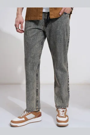 Highlander Men Cotton Tapered Fit High-Rise Stretchable Jeans