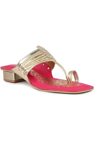 Inc 5 Women Embellished Ethnic Block Sandals with Tassels