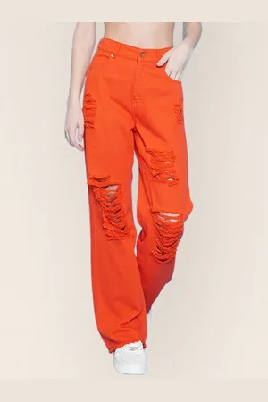BAESD Women Straight Fit Highly Distressed Jeans