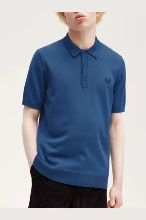 Fred Perry Men Solid Polo Collar Cotton T-shirt