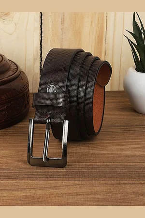 WROGN Men Braided Leather Formal Belt