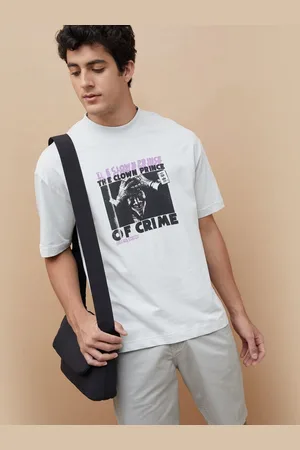 Lifestyle Men Graphic Printed Round Neck Cotton T-shirt