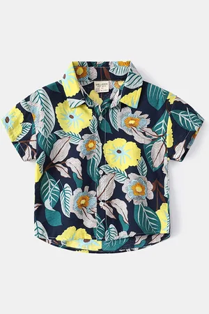LULU & SKY Boys Floral Opaque Printed Casual Shirt