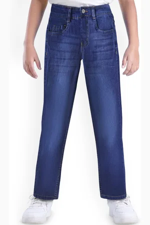 ARIAS Boys Cotton Low Distress Light Fade Jeans