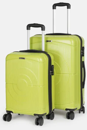 Teakwood Leathers Concentrix Set of 2 360-Degree Rotation Hard Sided Trolley Bag - 95L