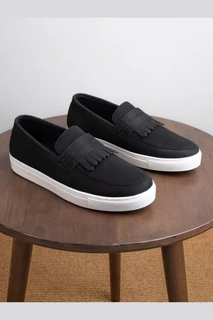 Styli Men Suede Casual Fringed Slip On Loafers
