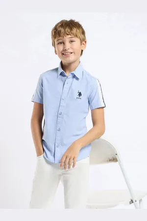 Ralph Lauren Boys Classic Fit Spread Collar Solid Cotton Casual Shirt