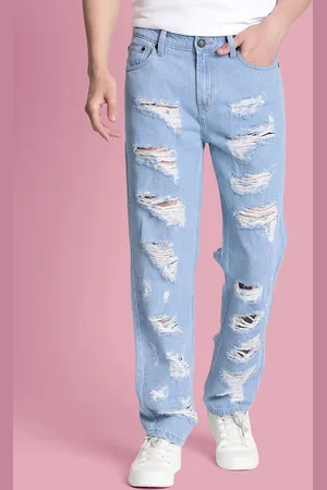 Bene Kleed Men Relaxed Fit Highly Distressed Cotton Jeans