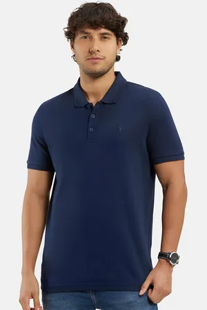 Jockey Super Combed Cotton Rich Solid Half Sleeve Polo T-shirt-3912