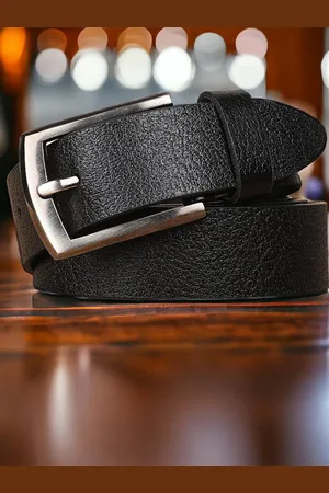 Metronaut Men Textured Leather Formal Belt