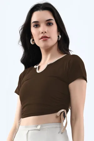 Moda Rapido Cotton Crop Top