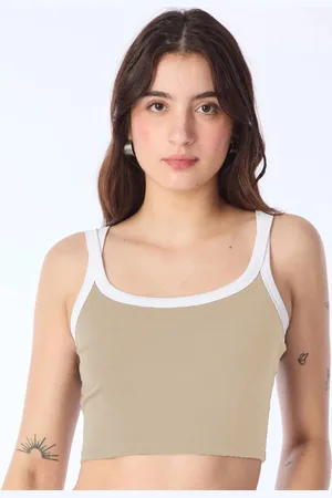 Moda Rapido Women Round Neck Fitted Crop Top