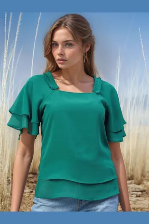 Rare Fashion Layered Georgette Top