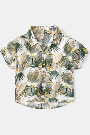 LULU & SKY Boys Floral Opaque Printed Casual Shirt