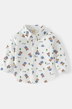 LULU & SKY Boys Opaque Printed Casual Shirt