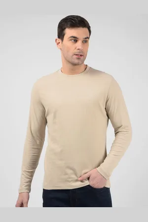 NUMERO UNO Men Solid Round Neck Cotton T-shirt