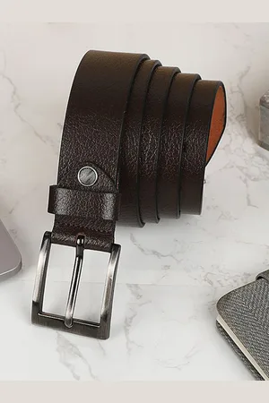 WROGN Men Braided Leather Formal Belt