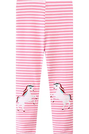 LULU & SKY Striped High-Rise Ankle-Length Leggings