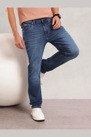 Nautica Men Straight Fit Heavy Fade Stretchable Jeans